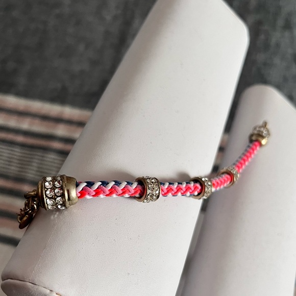 J CREW | rope bracelet | Sliding Crystal Charms - Picture 14 of 16